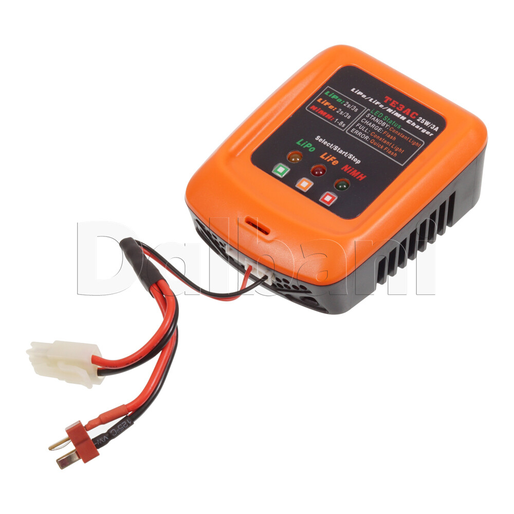 TE3AC LiPo LiFe NiMH Battery Balance Charger 2S 3S 25W 3A