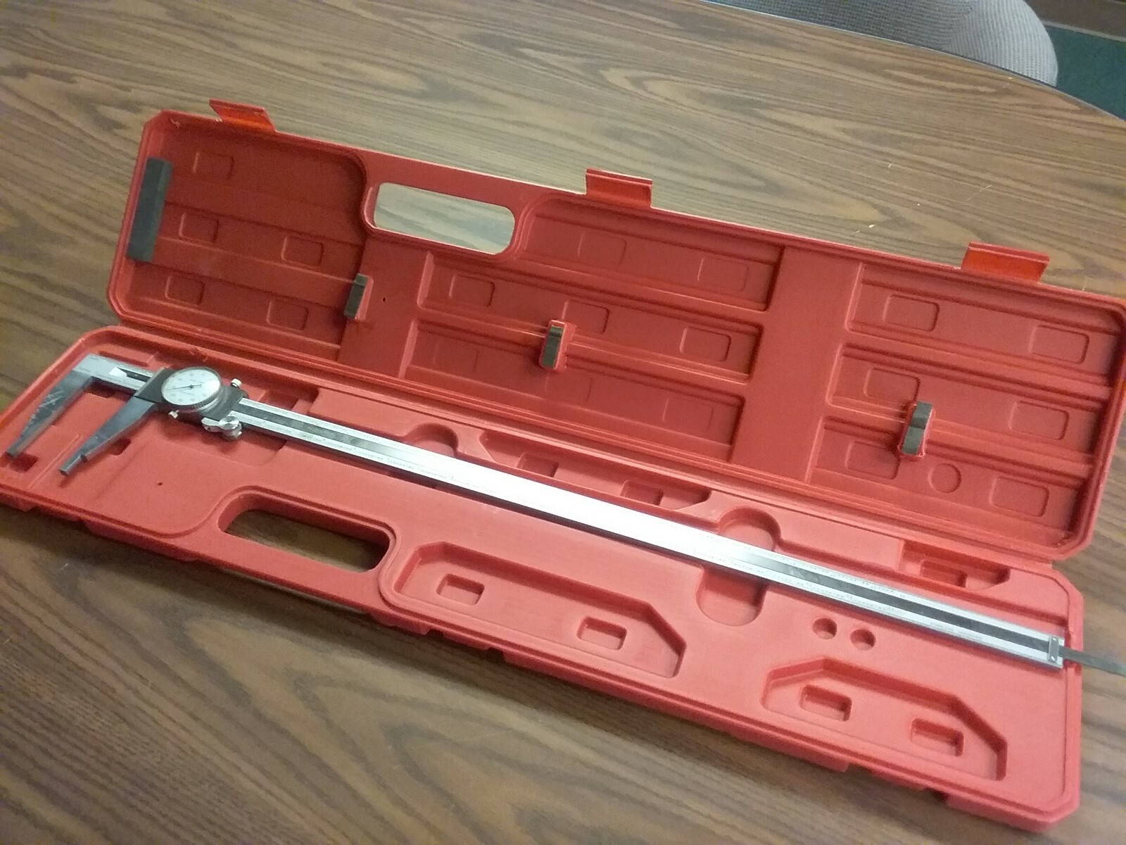 24″ PRECISION STAINLESS STEEL DIAL CALIPER-HEAVY DUTY 0.001″ graduation–new