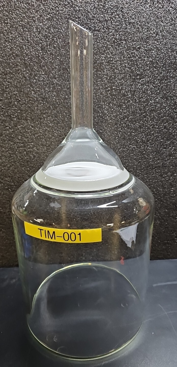 10L ACE Glass Buchner Funnel, D Porosity (10-20u) Filter, Str​aight Drop Tube