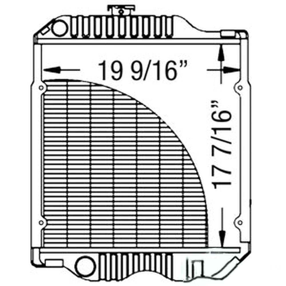 Radiator Fits John Deere 5500 5500N RE62841 zbox_mpn_32020