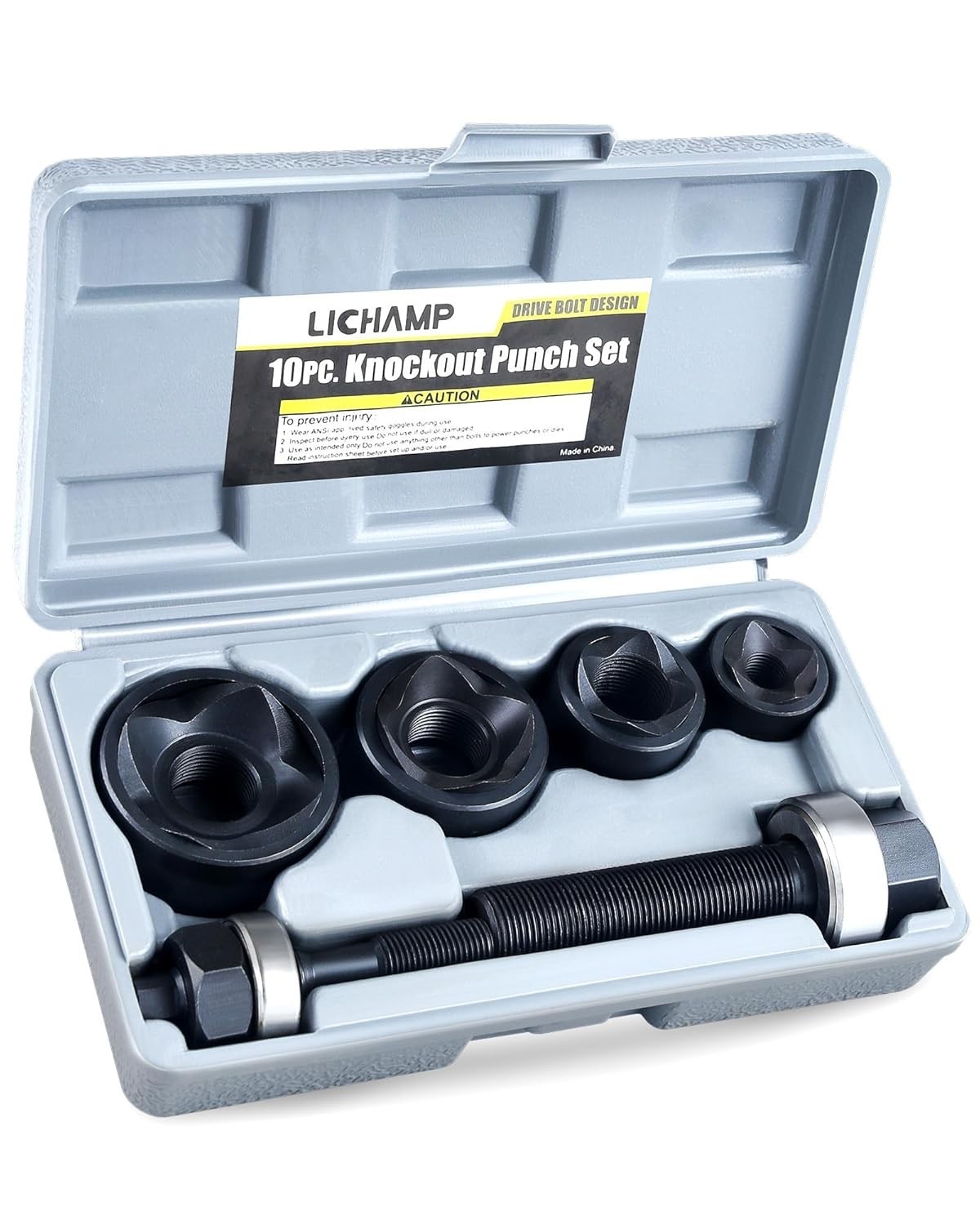 Versatile Manual Punch Kit – Heavy-Duty Metal Cutter with Multiple Hole Sizes