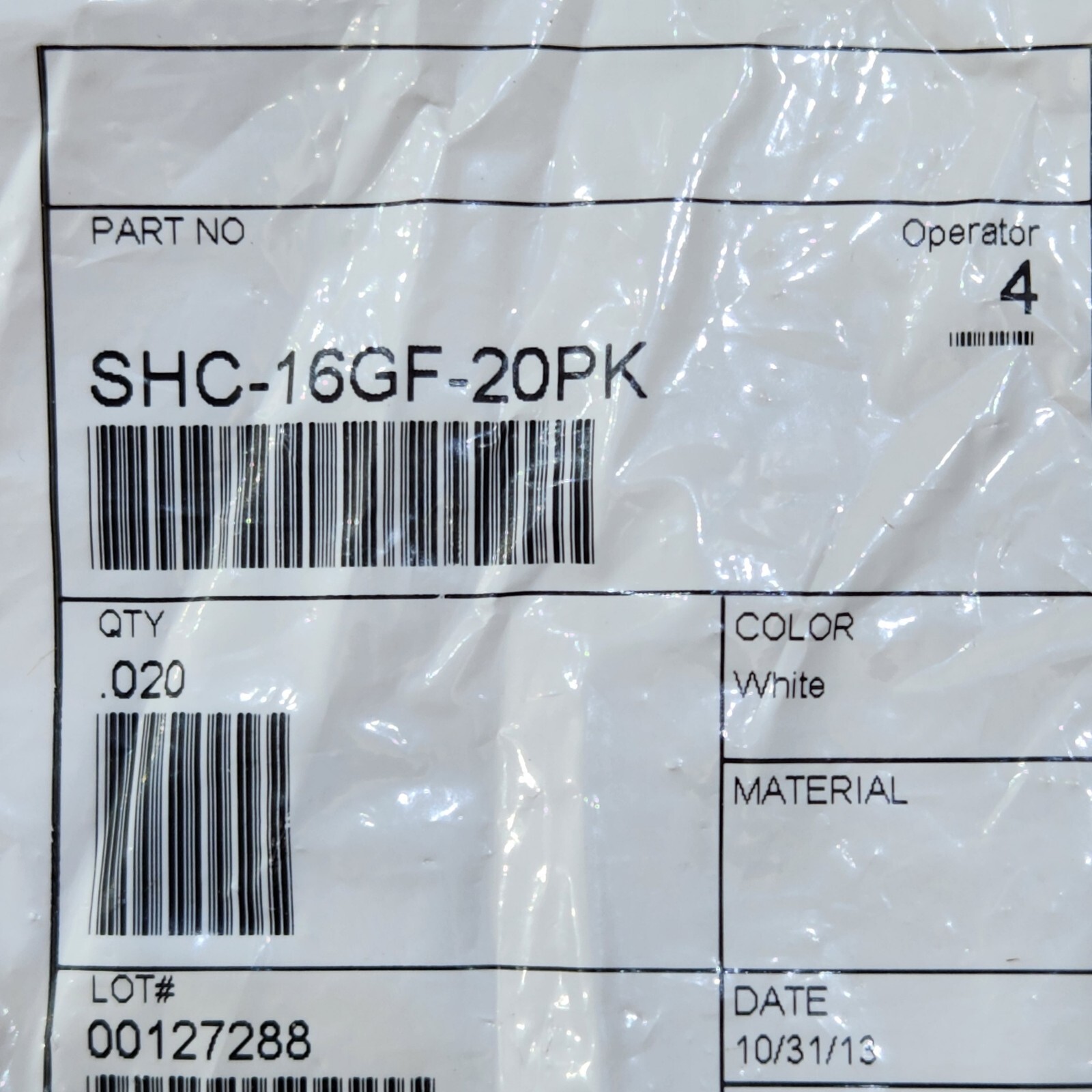 Richco SHC-16GF-20PK, Tube Clamps, Snap Grip, 20 Pack White GF Nylon RoHS, New