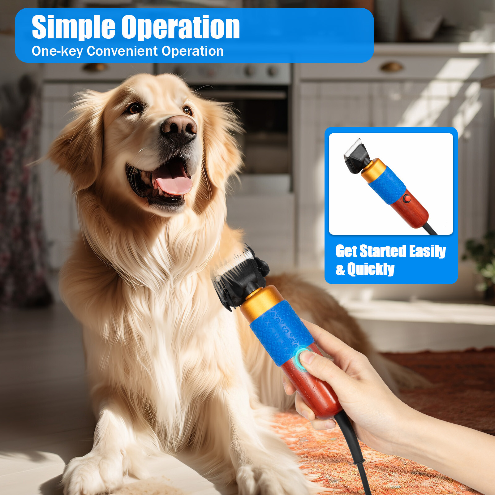 Sheep Shears Professional Electric Animal Clipper Alpacas Grooming Hair Trimmer
