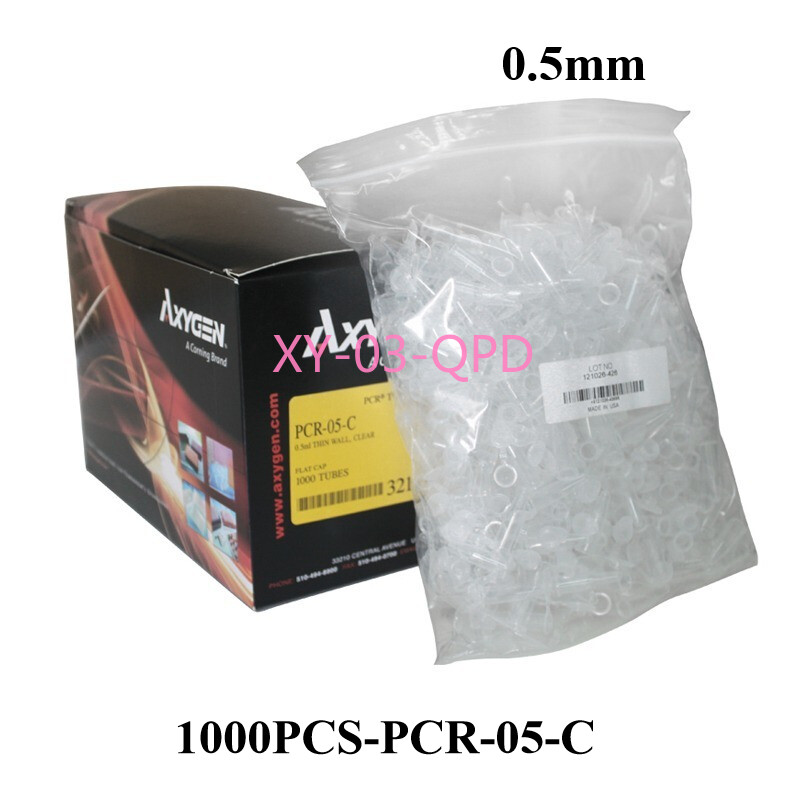 1000pcs/pack PCR-05-C for AXYGEN 0.5ml Flat Cap PCR Thin-walled Centrifuge Tube