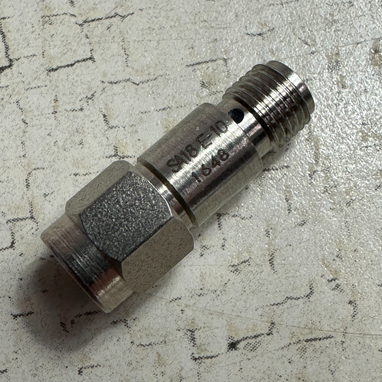 Fairview Microwave SA18E-10 10 dB Fixed Attenuator SMA Male to SMA Female
