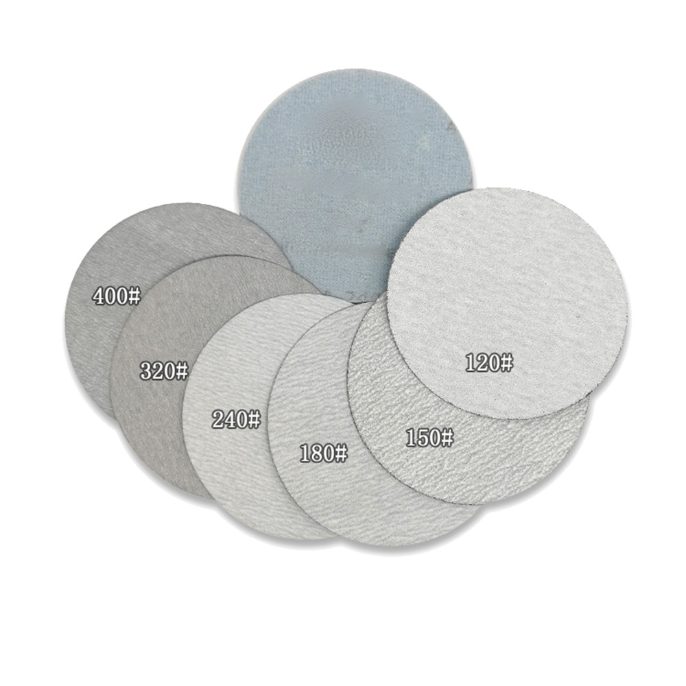 5″ Hook & Loop Sanding Discs Fine Dry Sandpaper White Grit 80# to 1000# Ø 125mm