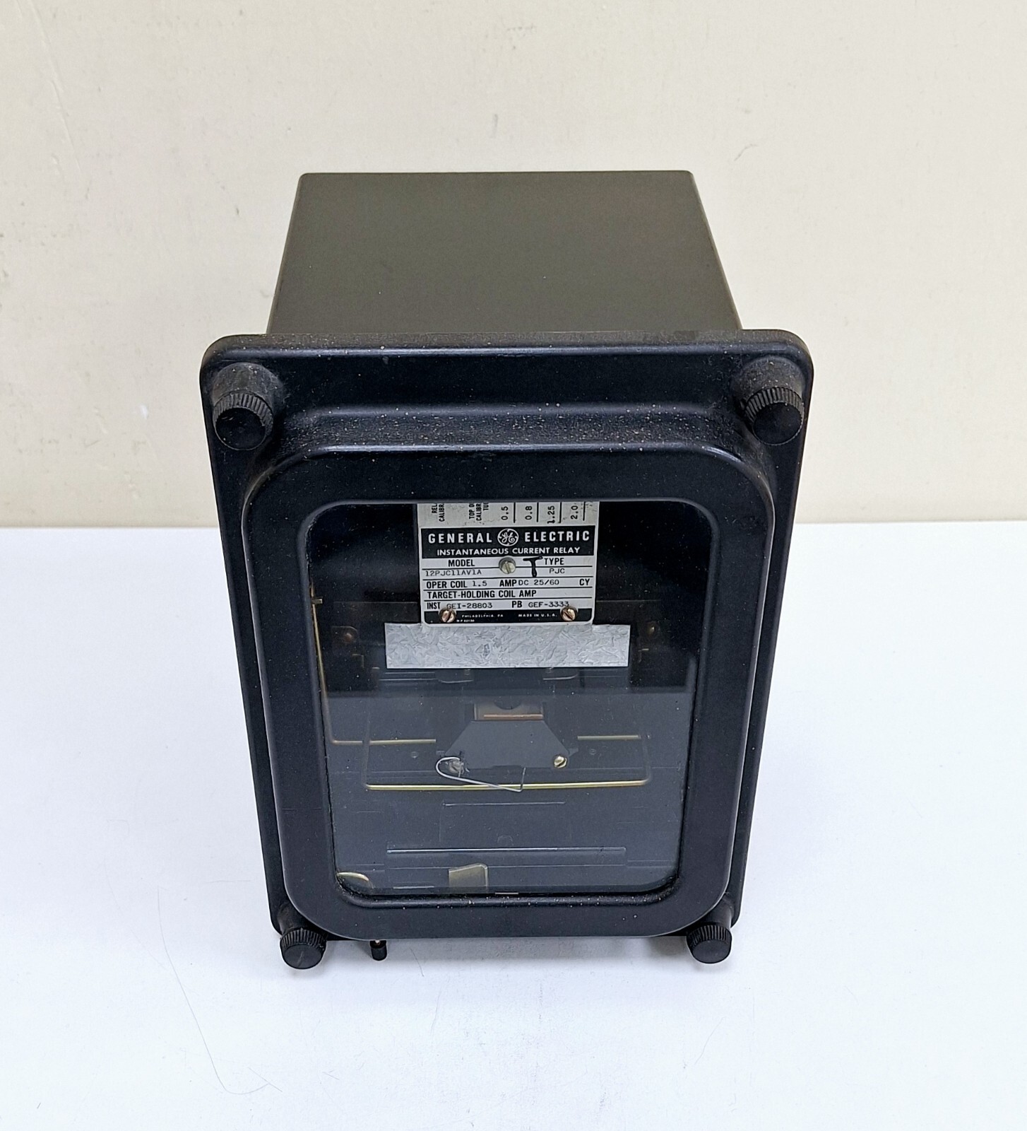 General Electric 12PJC11AV1A / Type PJC Instantaneous Current Relay