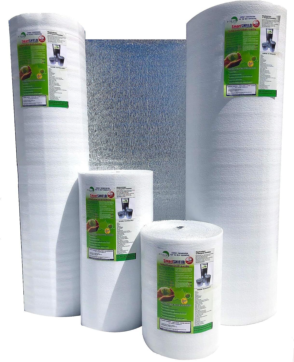 SmartSHIELD -5mm Reflective Insulation roll, Foam Core Radiant Barrier- WHITE
