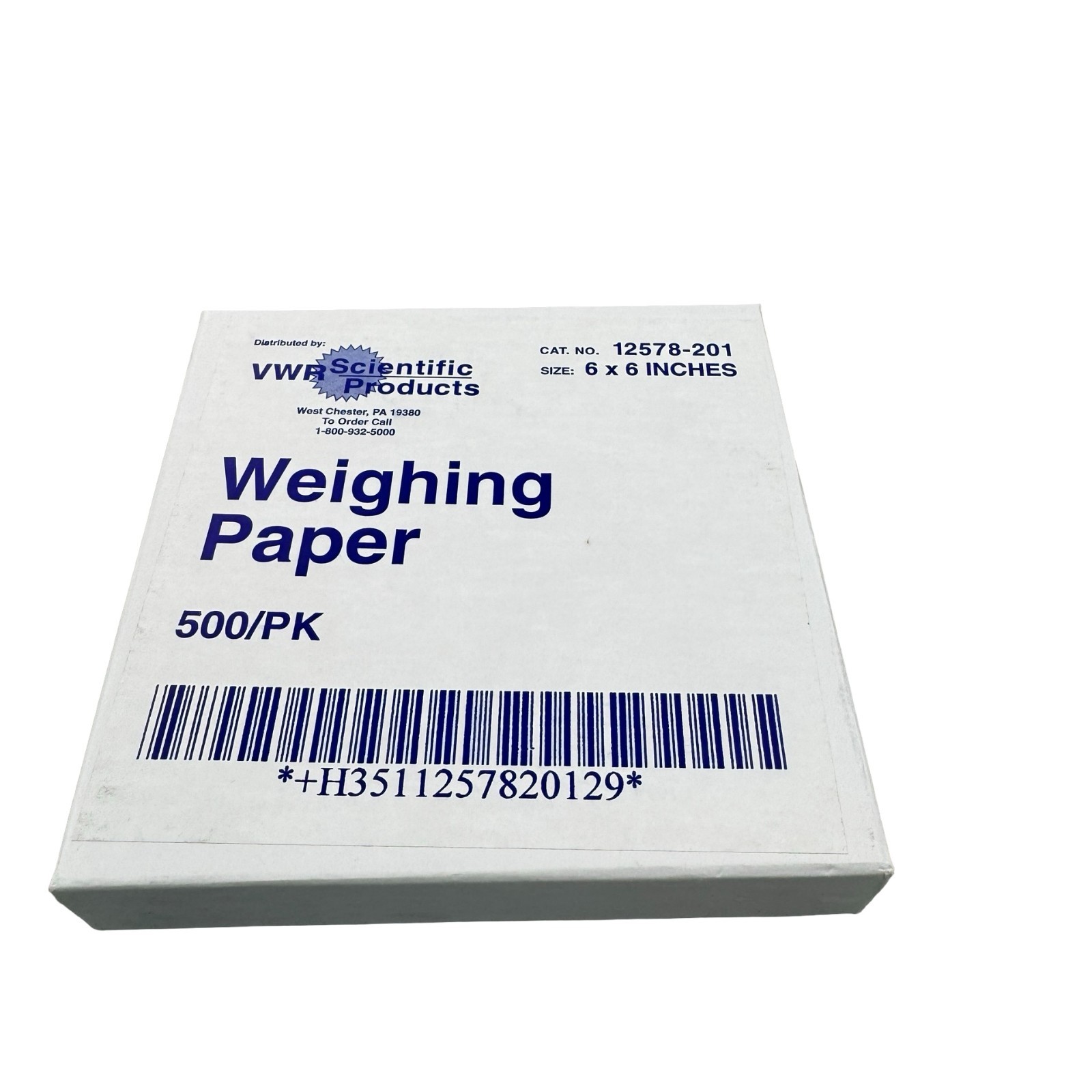 VWR 12578-201 6×6 Inches Weighing Paper 500PK