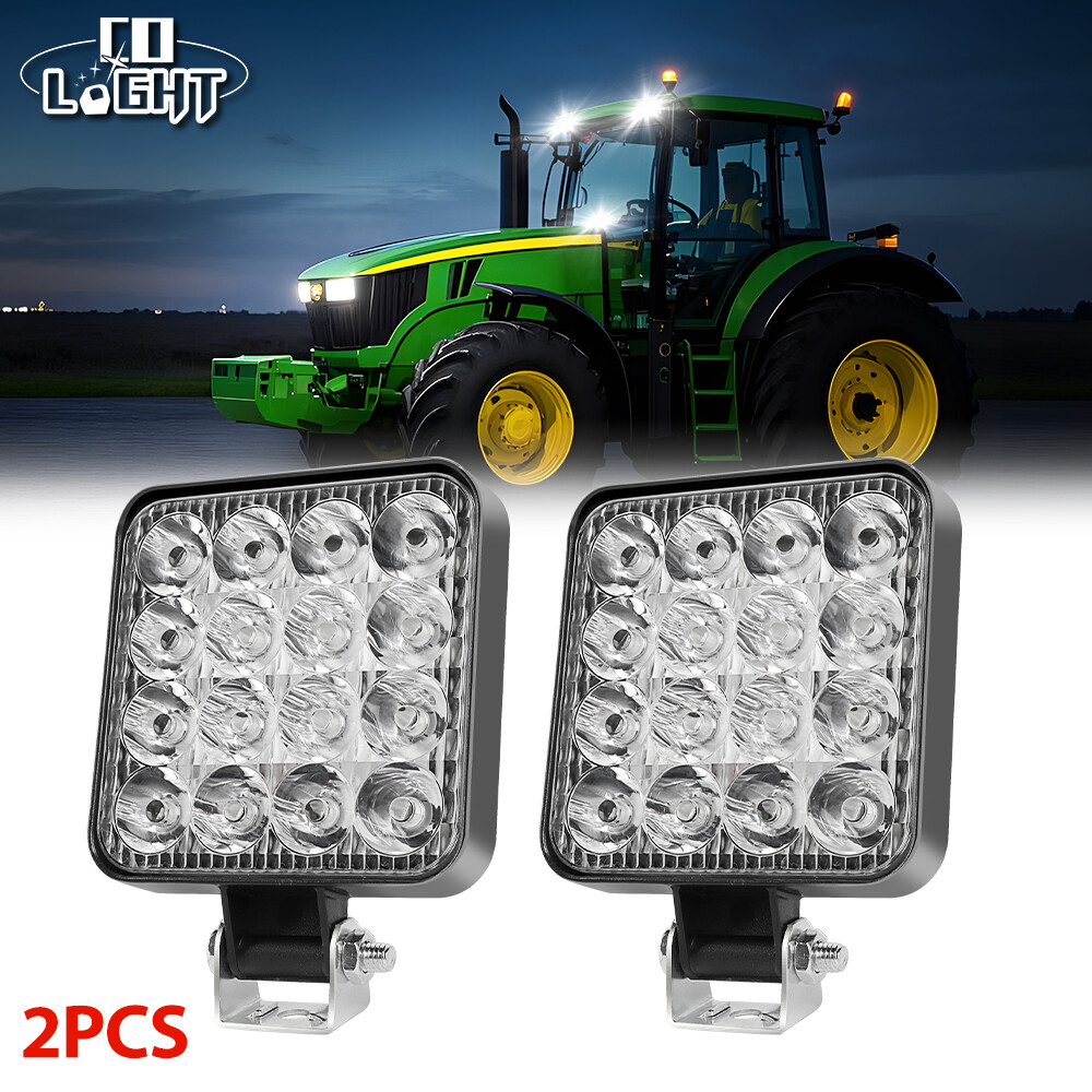 Fit John Deere Case New Holland Tractor 4inch 40W LED Work Light Headlights 12V