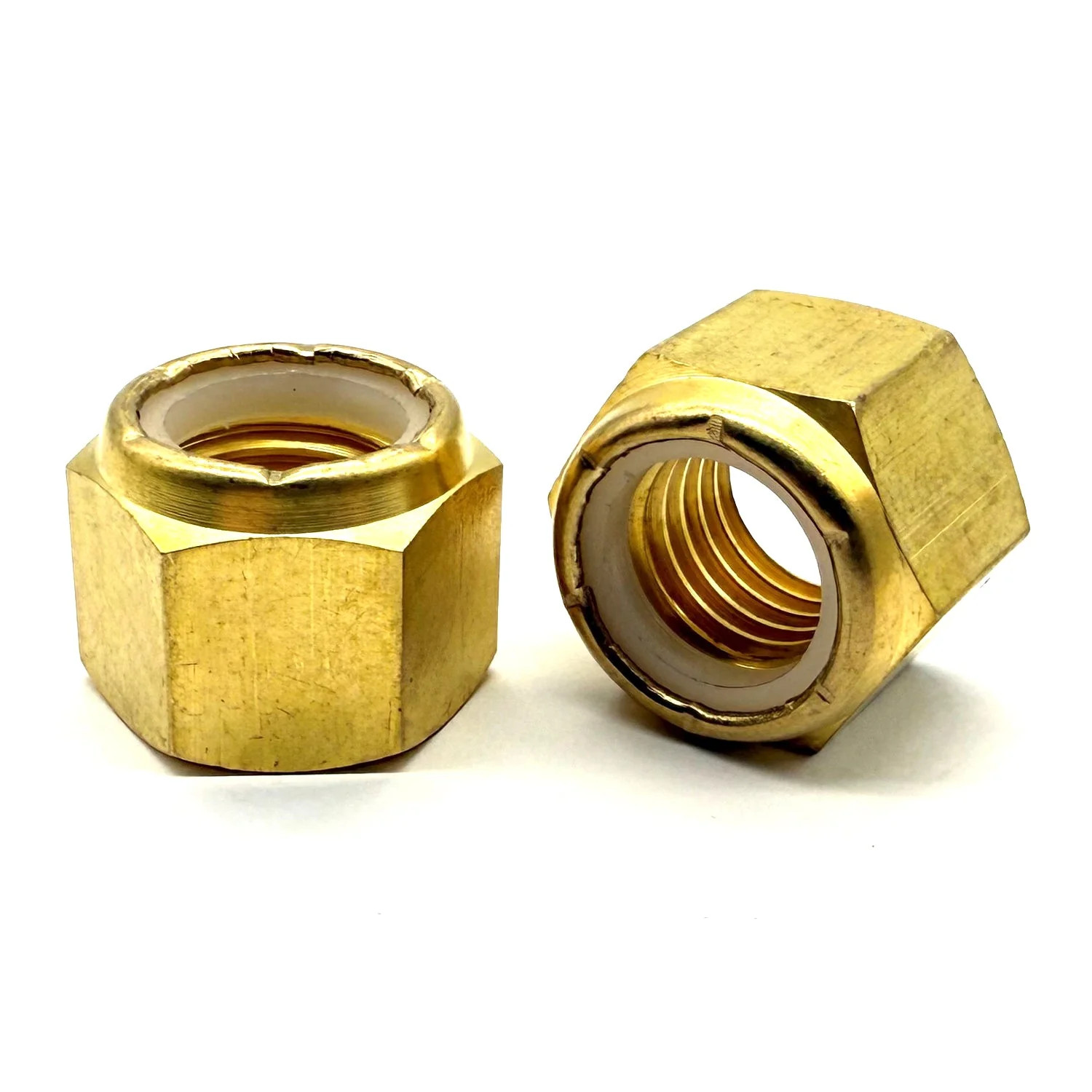 3/8″-24 Brass Nylon Insert Locknut