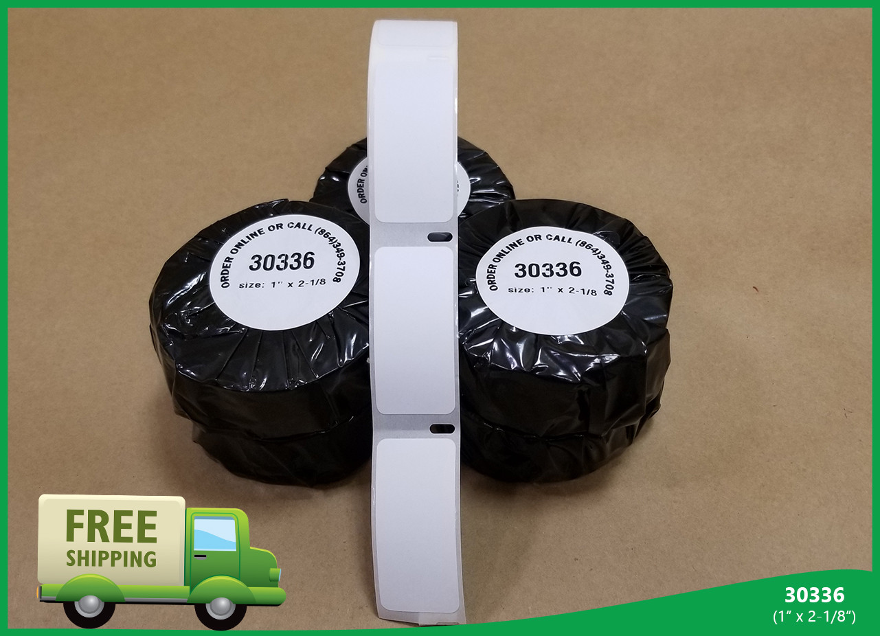 10 Rolls of 30336 Thermal Printing Multipurpose Labels for DYMO® 1” x 2-1/8”