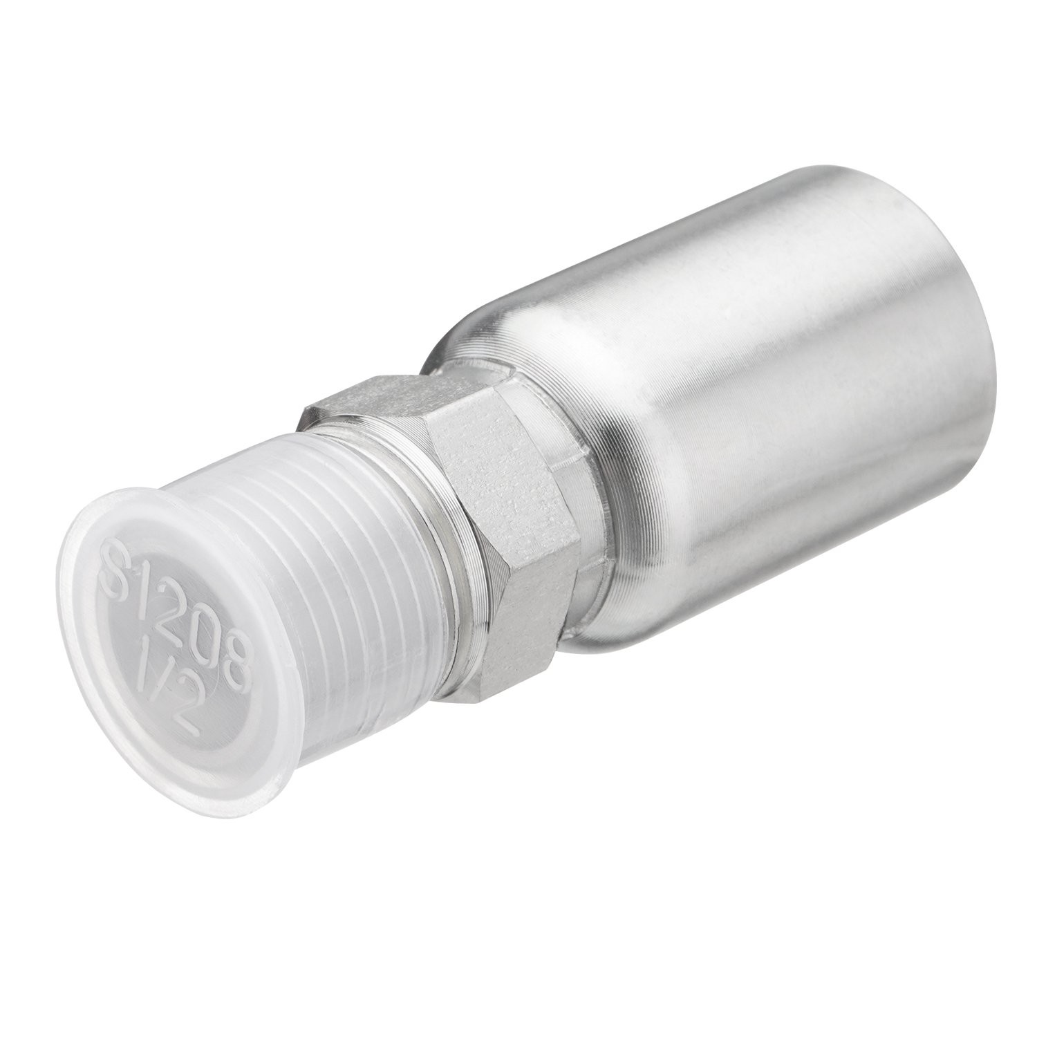 12pcs 1/2″ NPTF Hydraulic Hose End Fittings, 1/2″ I.D. Hose x 1/2″ NPTF Male New