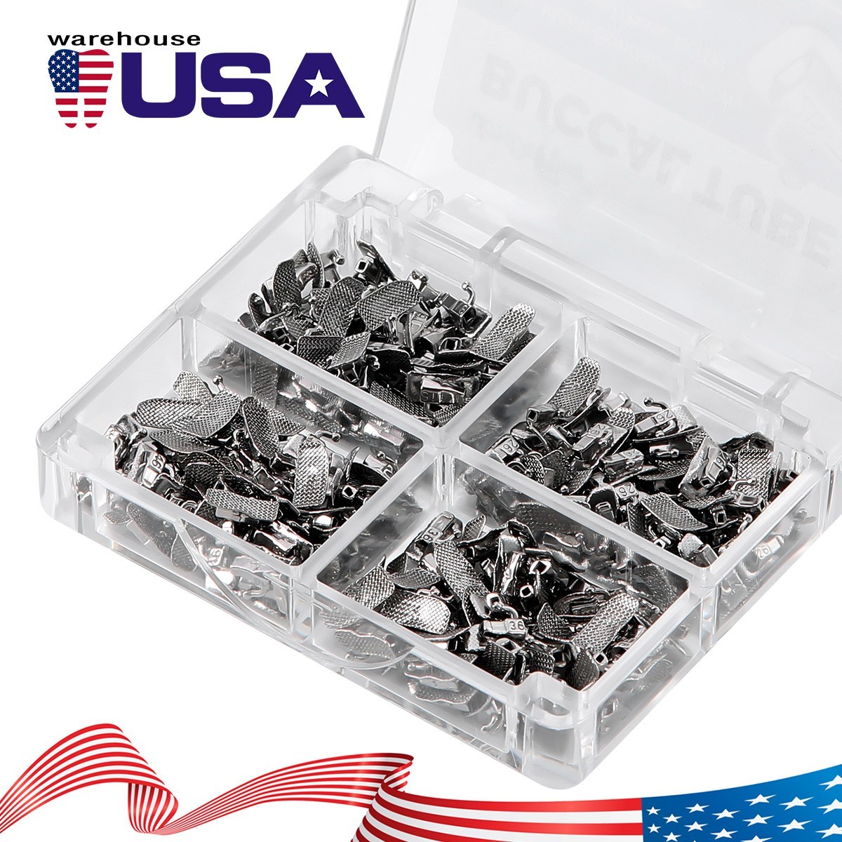 4PCS Dental Orthodontic Buccal Tube Roth .022 1st Molar Bondable Non-convertible