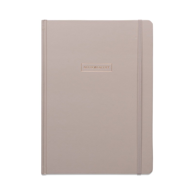 Pen + Gear Hardcover Journal, Taupe, 7.5″ x 10.25″ x 0.875″, 200 Lined Pages