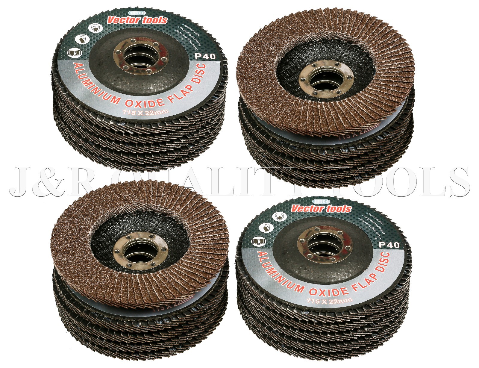 LOT OF 20 4 1/2″ X 7/8″ FLAP 60 GRIT WHEEL SANDING DISC ALUMINUM OXIDE