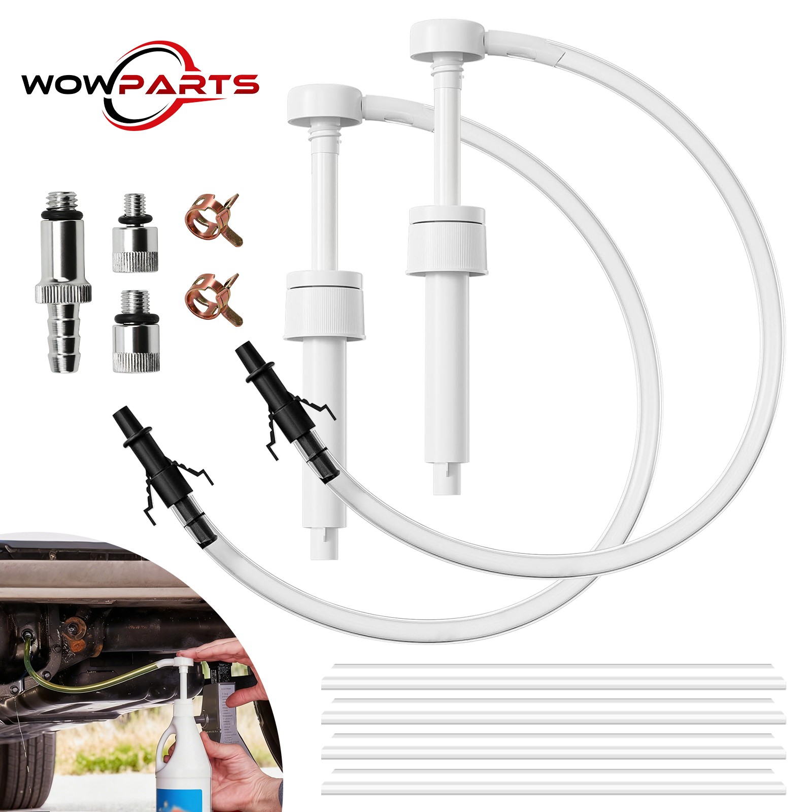 2pcs Fluid Pump for Quart Bottles Gear Oil Transmission & Differential Transfer