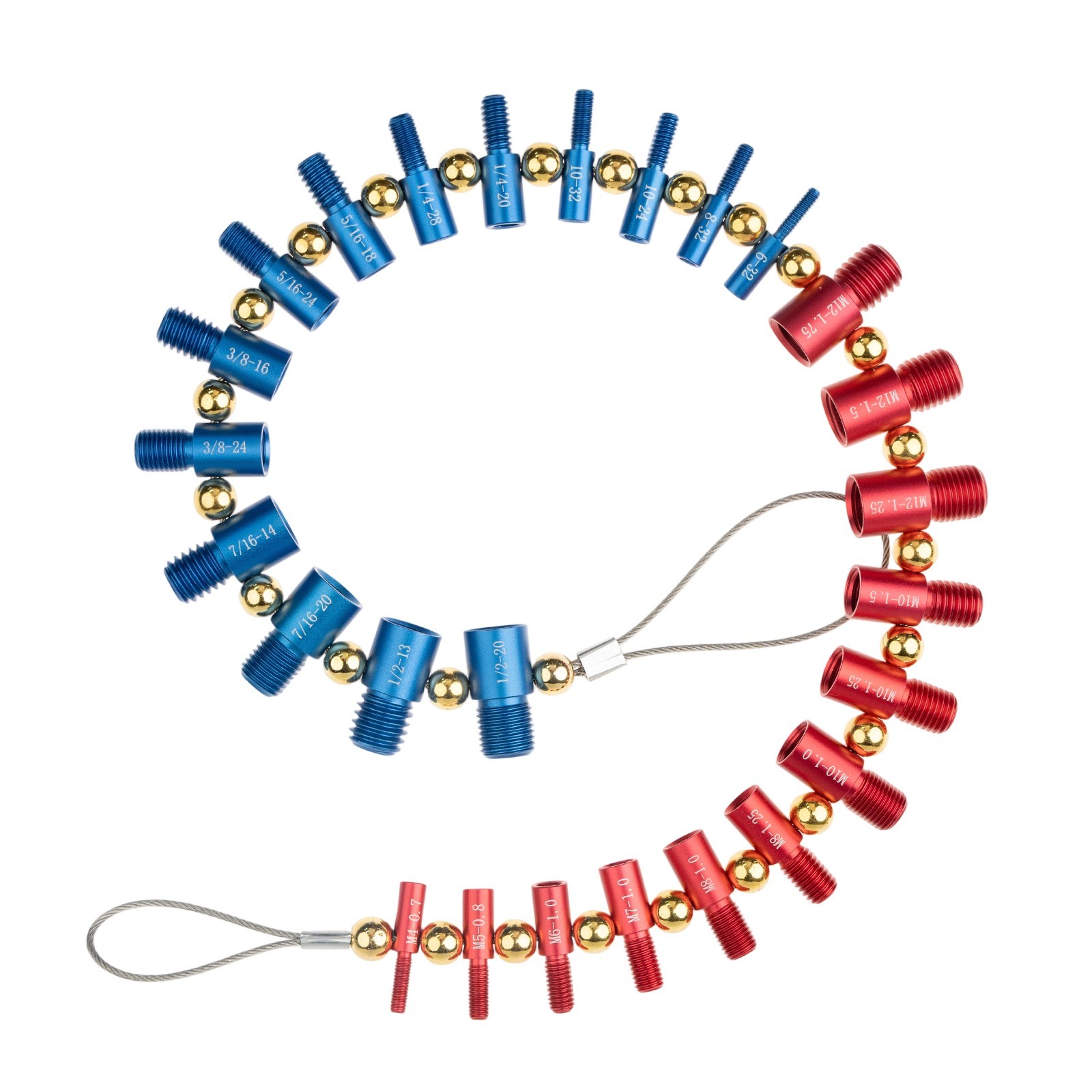 Nut and Bolt Thread Checker Inch Metric Thread Gauge Nut and Bolt Size Gauge