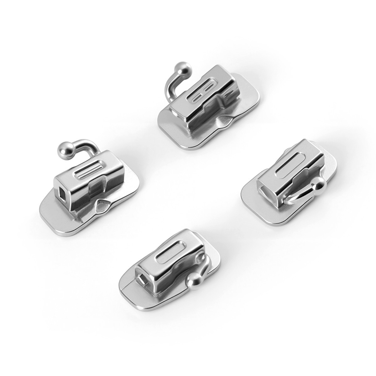 Dental Ortho MIM Monoblock Brackets Brace Self-Ligating MBT/Roth.022 3-4-5 Hooks