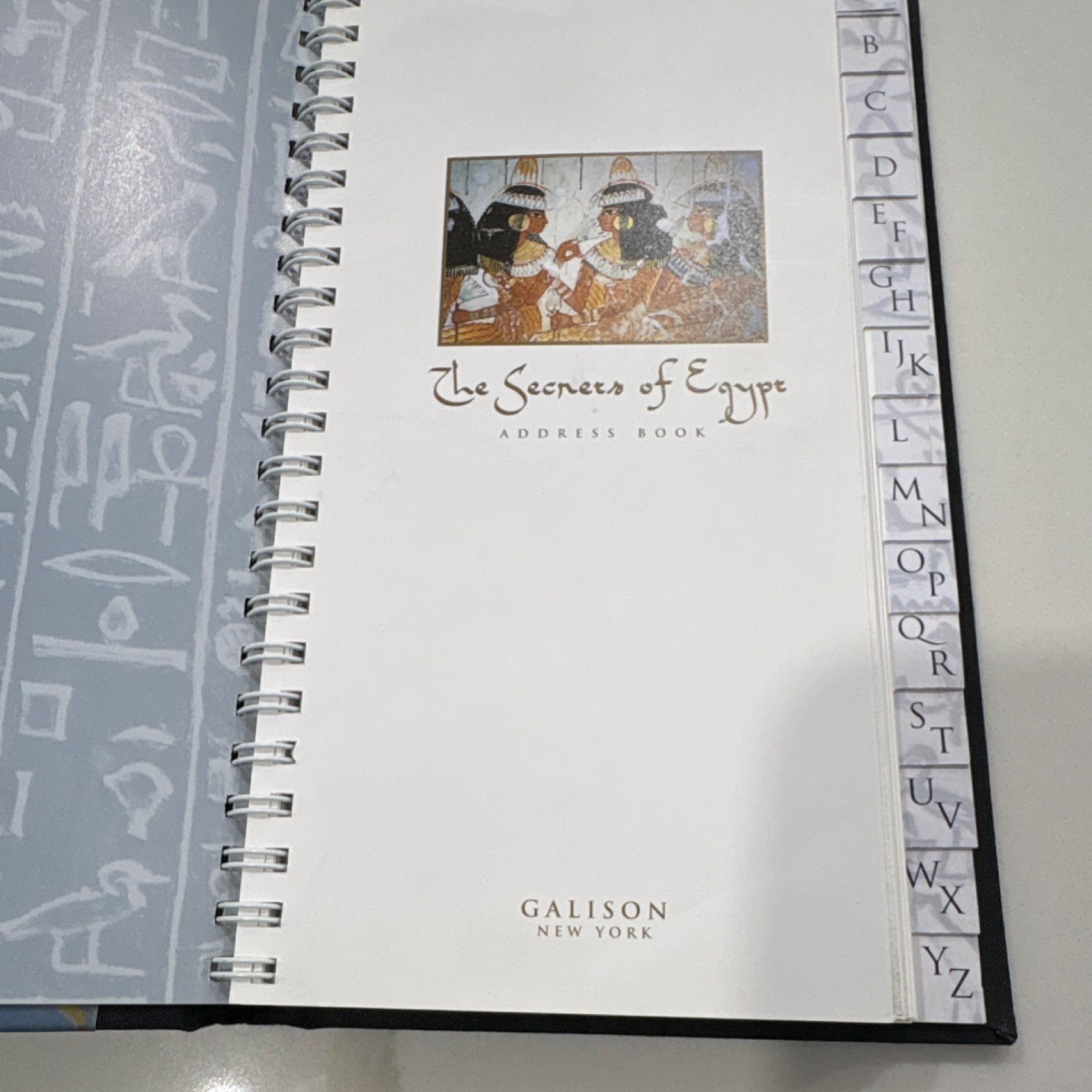 Galison Illustrated Egypt Address Book Spiral Bound, MPN 0-7353-0085-2