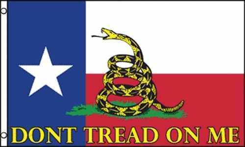 3×5 Gadsden Texas Flag 3ftx5ft Don’t Tread on Me Tea Party Texas Rattlesnake