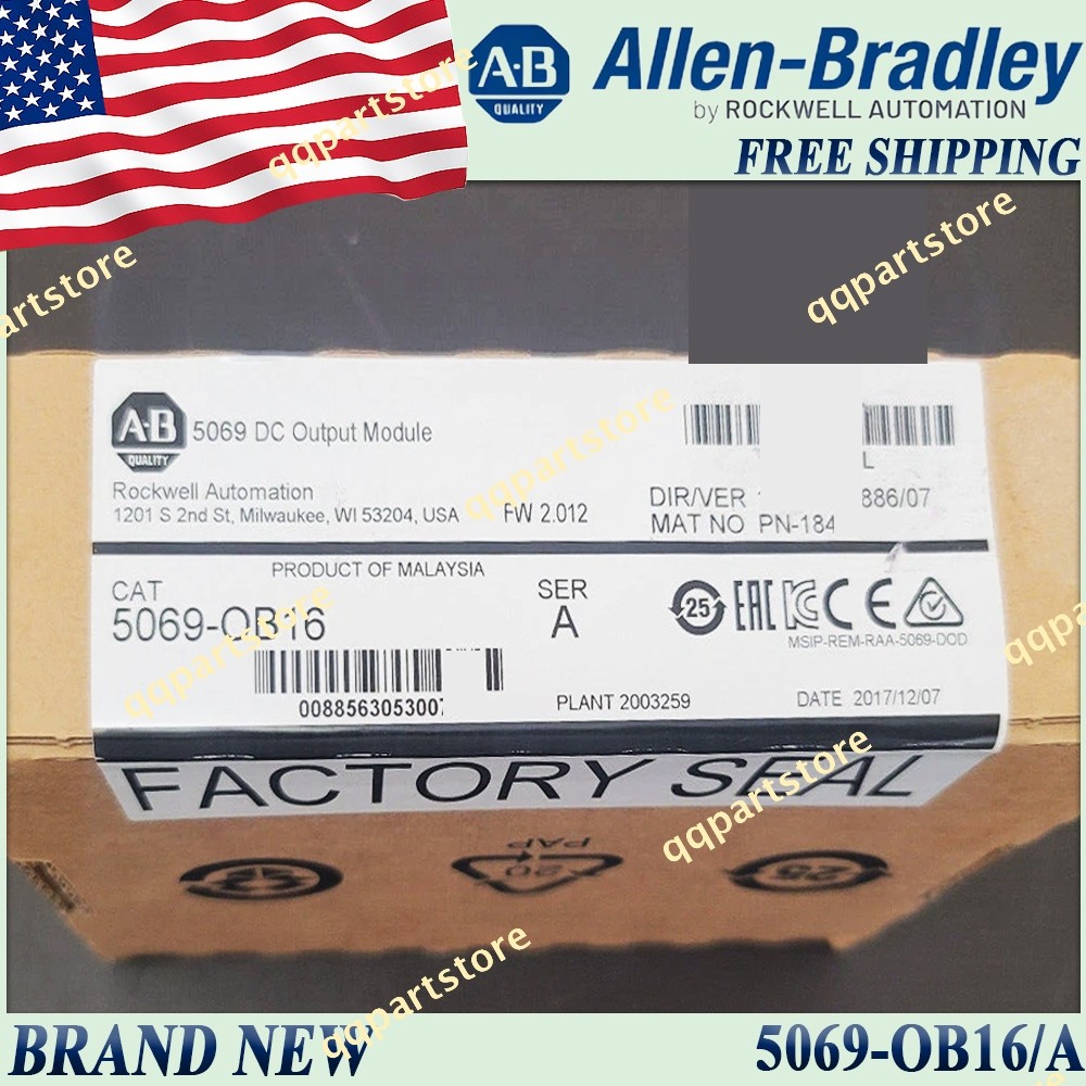 New in Box AB 5069-OB16/A Compact 5000 DC Output Module Free Tax 5069OB16