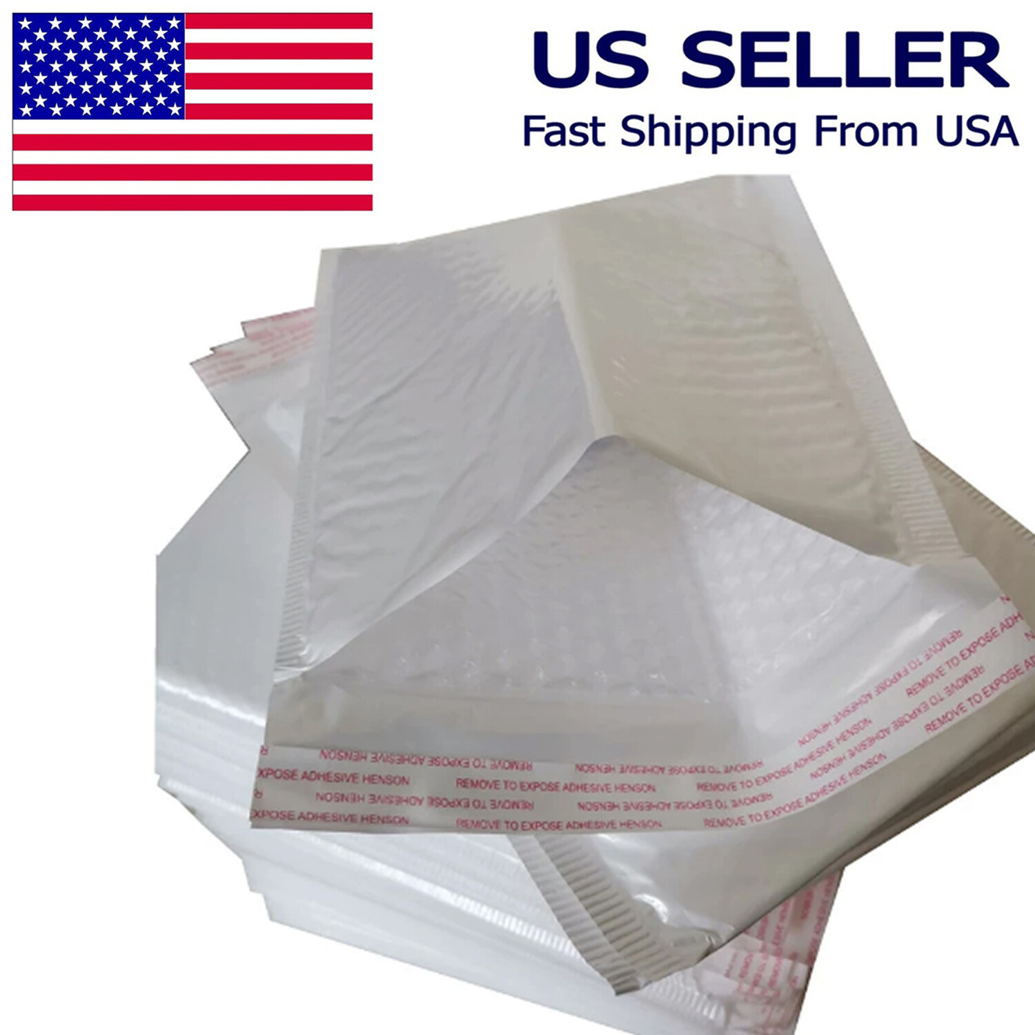 5″ x 9″ Poly Self Seal Bubble Mailer Padded Envelope #00 100,250, 500,1000