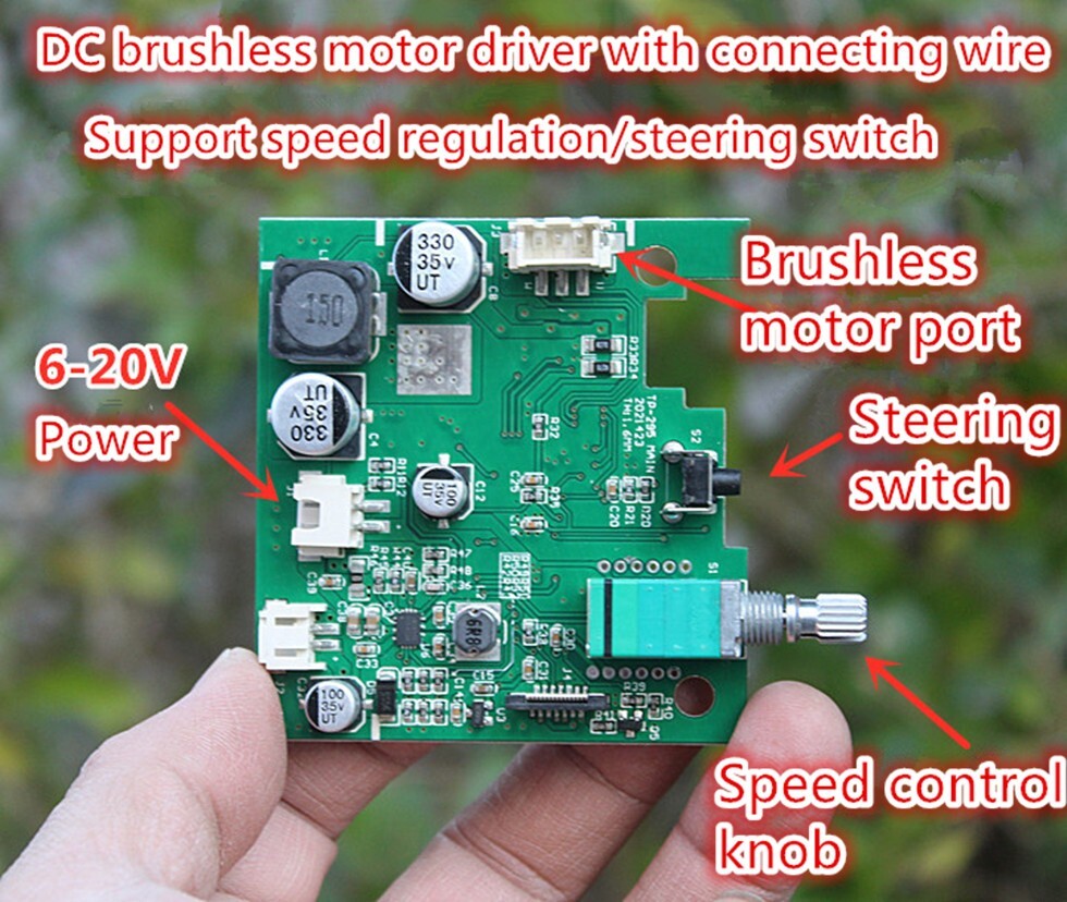 DC brushless motor driver/optical drive hard disk motor speed controller 6V-20V