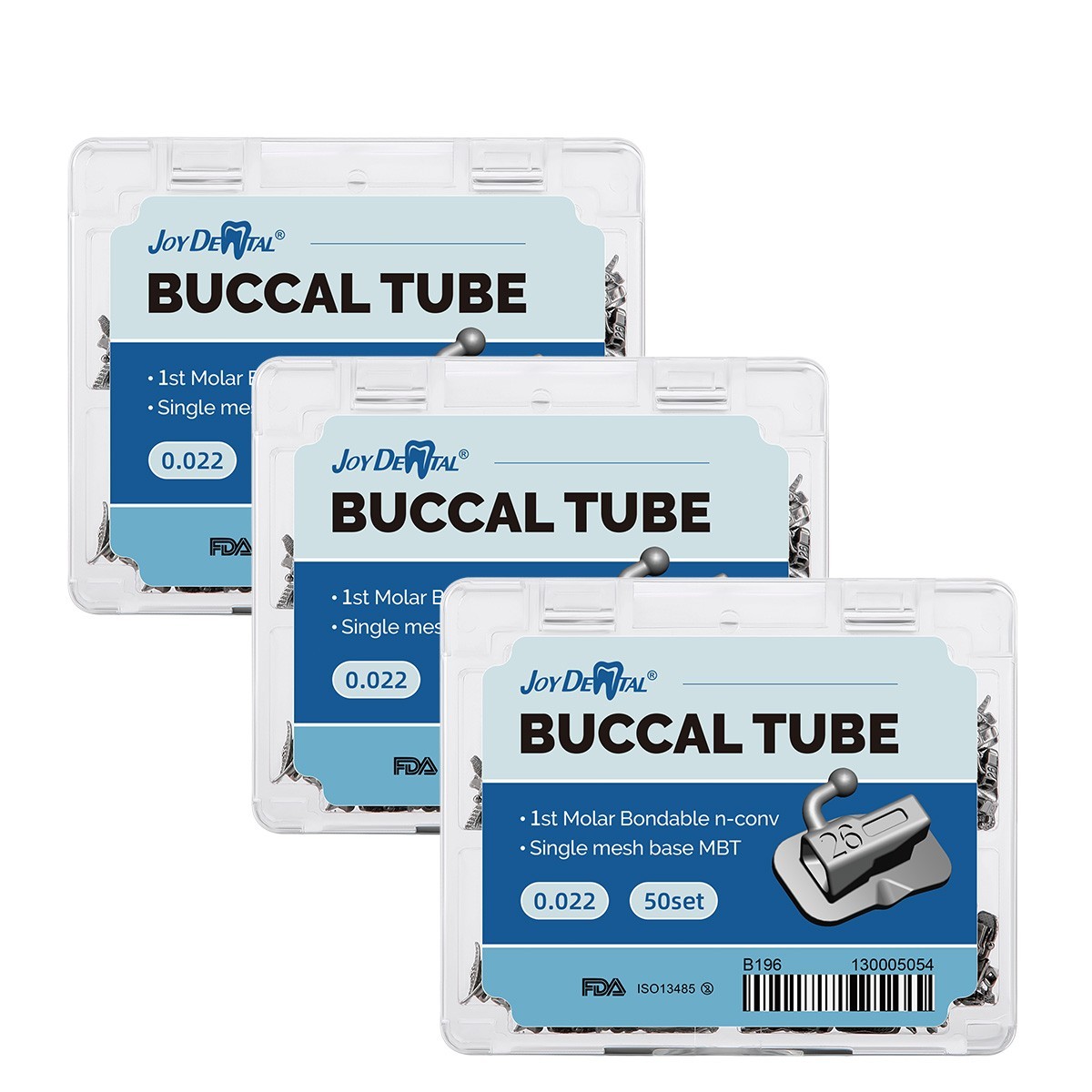 4PCS Dental Orthodontic Buccal Tube Roth .022 1st Molar Bondable Non-convertible