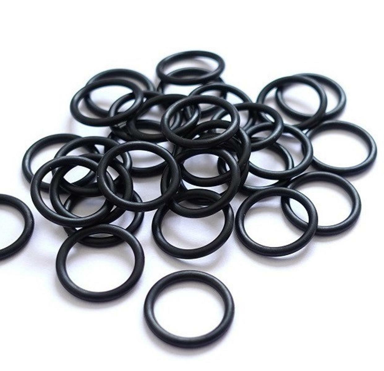 100pcs 3.1mm Oil Resistant NBR Nitrile Butadiene Rubber O-Ring OD 25mm Sealing