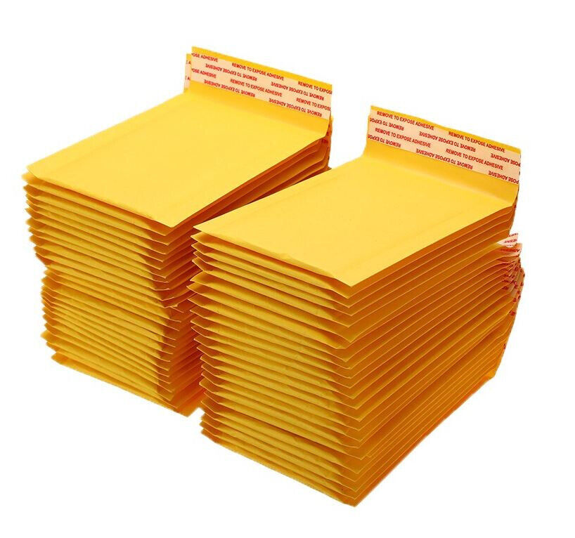 50 #0 6×10 Kraft Bubble Envelopes Padded Shipping Mailers 6.5″x9″