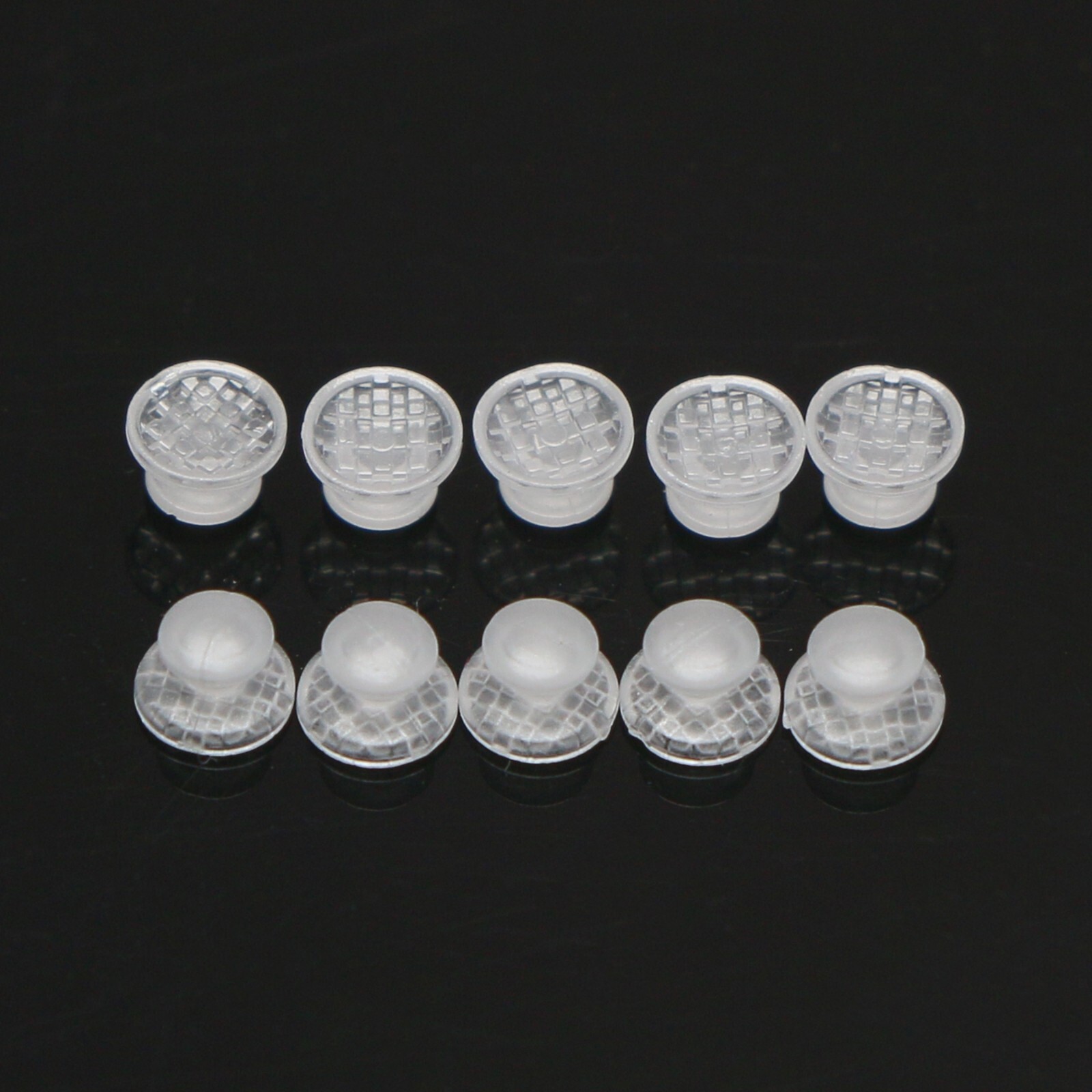 US 100Pcs Dental Ortho Lingual Buttons Ceramic/Metal Bondable Round Mesh Base