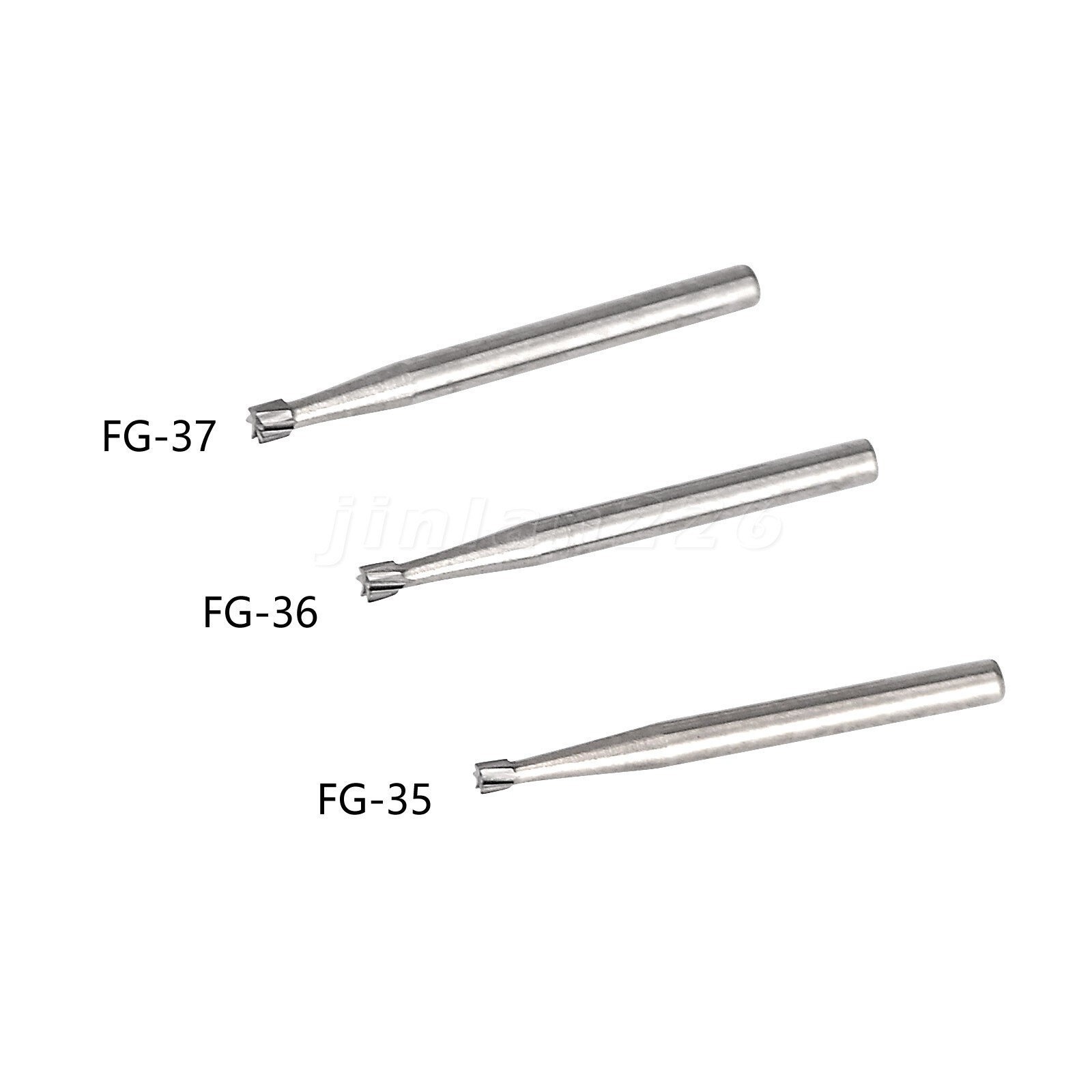 Dental Carbide Burs 19mm FG Straight Fissure Bur for High Speed