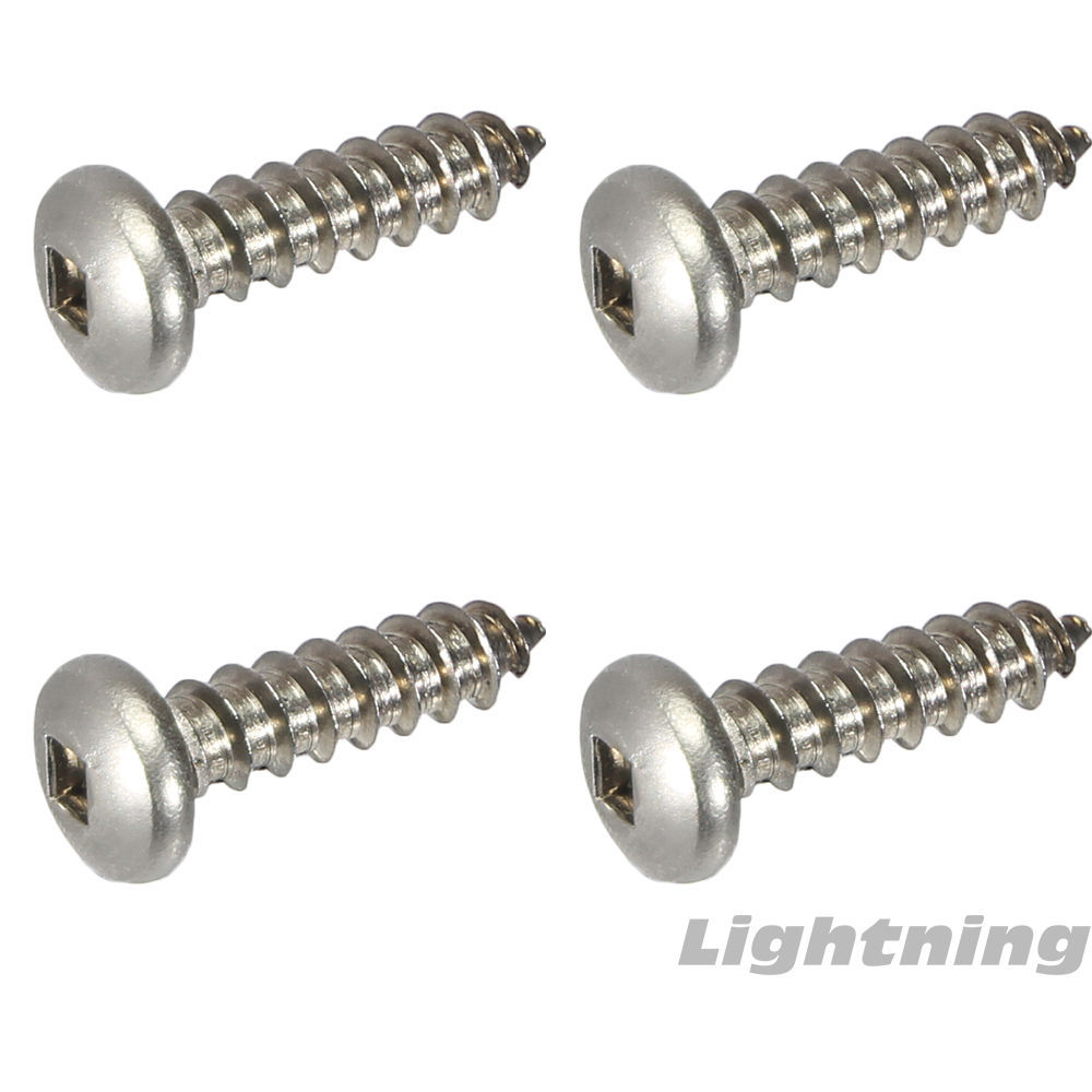 Square Drive Pan Head Sheet Metal Screws 316 Stainless Steel #8 X 3/4″ Qty 100