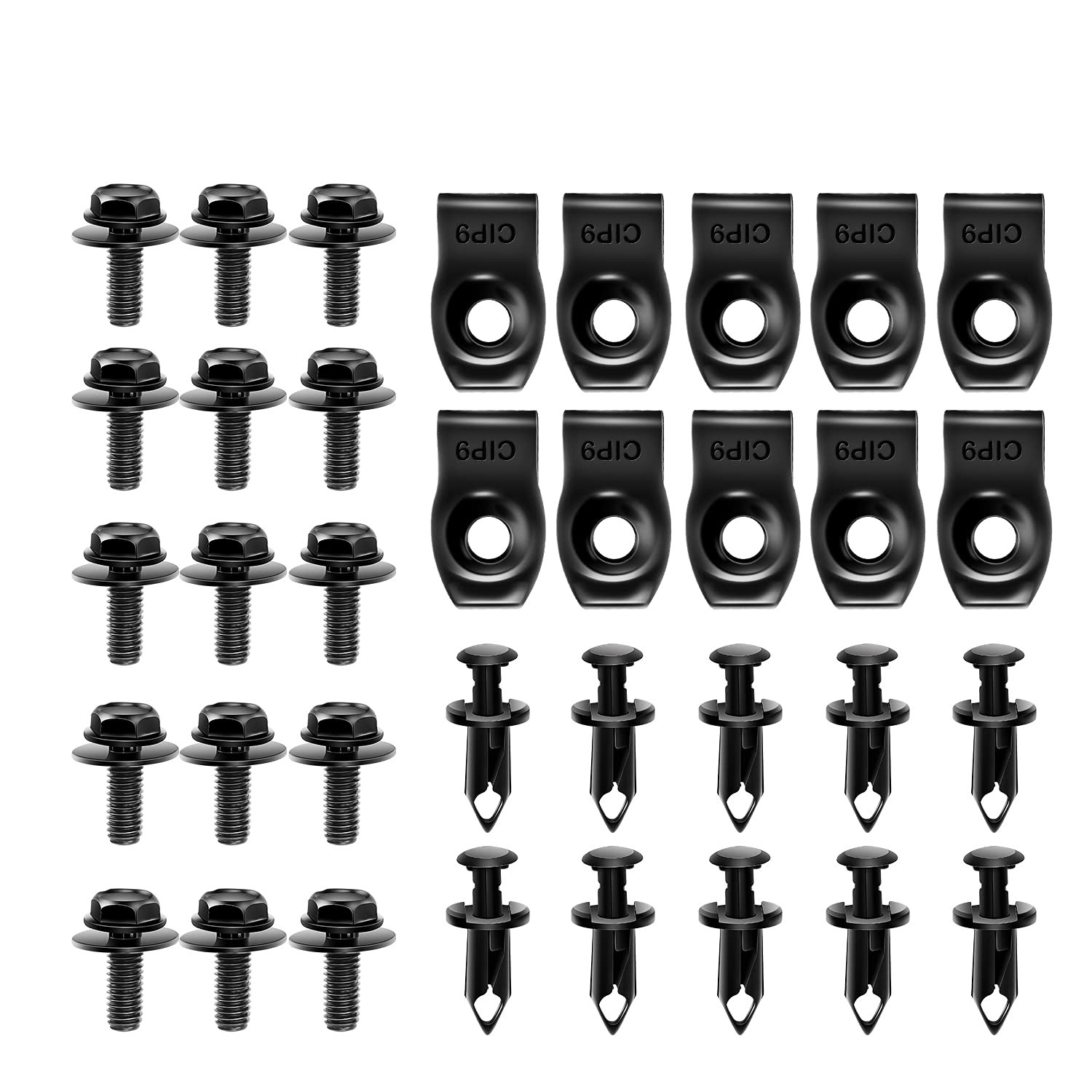 GOOACC GRC-70 35PCS Engine Under 35 Count (Pack of 1), Extruded U-nuts
