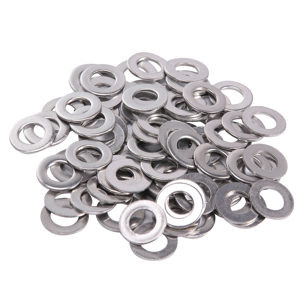 660 Pieces of 304 Stainless Steel Washers Flat Washer Assortment Set Kit 6 Sizes