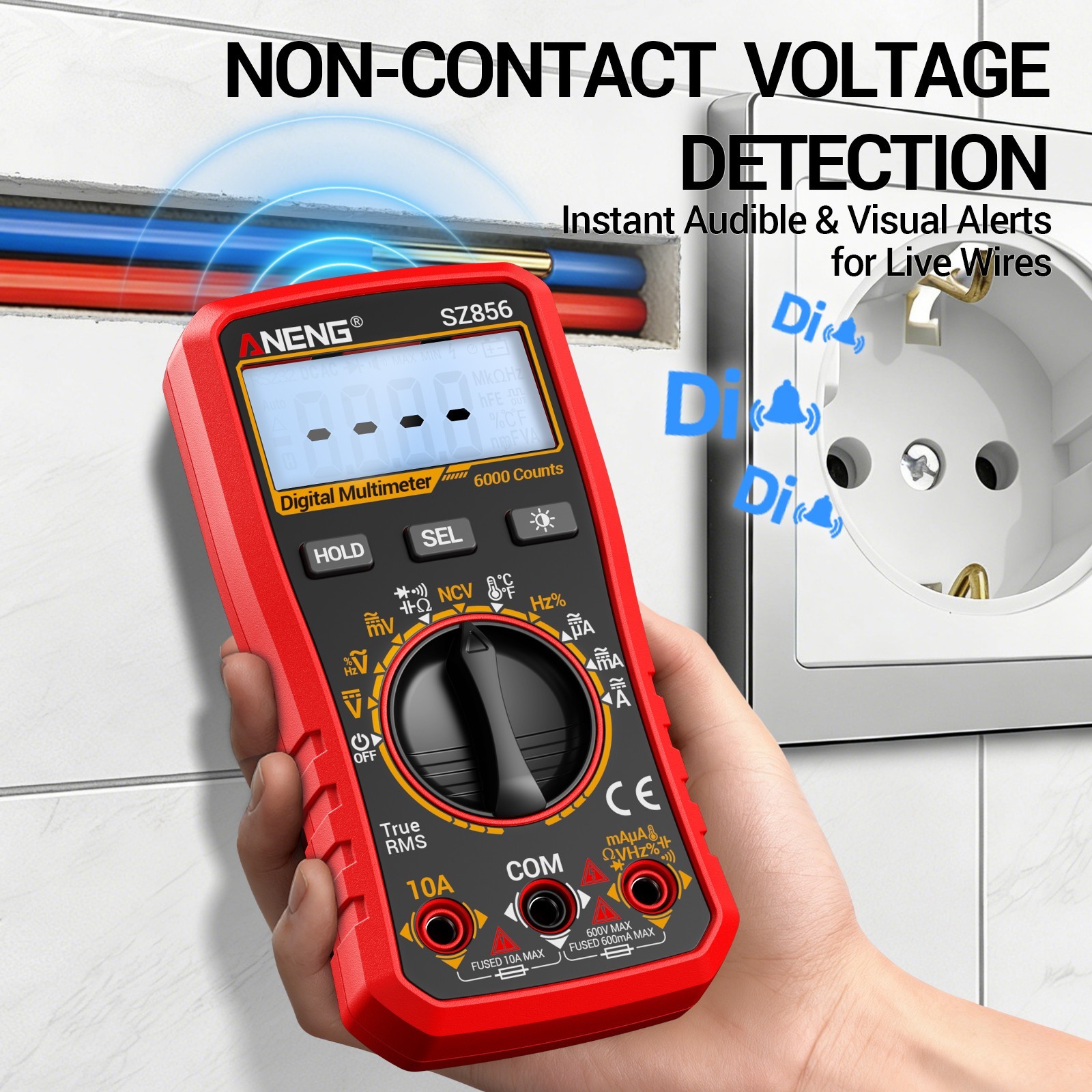 ANENG True RMS Digital Multimeter Auto Range 6000 Counts AC DC Electric Tester