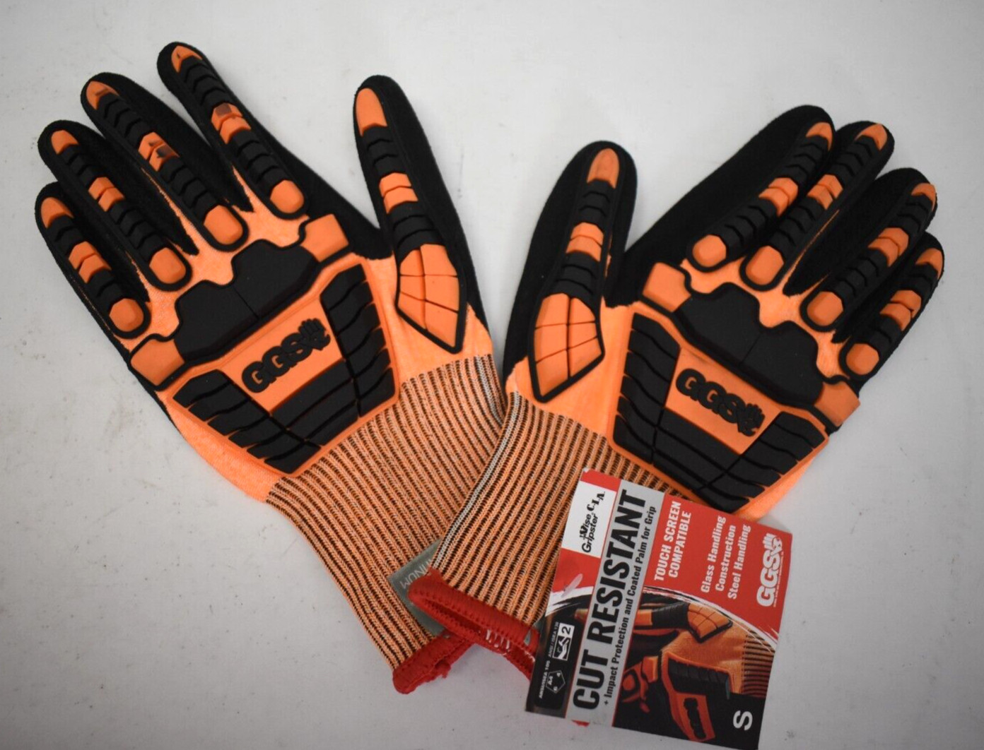 Global Glove Vice Gripster High-Visibility Cut & Impact Resistant Gloves Small