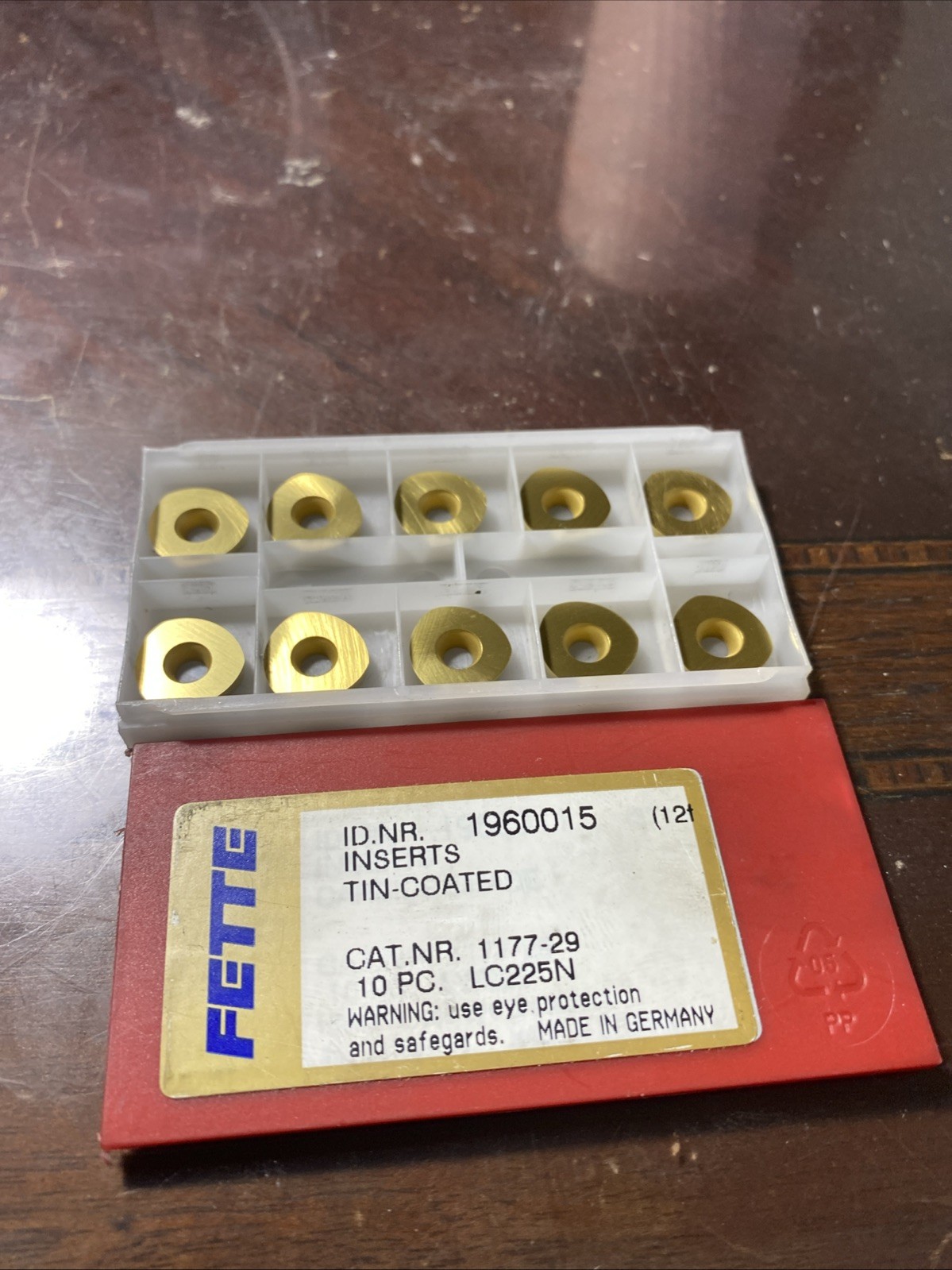 Qty.10 Fette Carbide Inserts 1960015 1177-29 LC225N (E17)