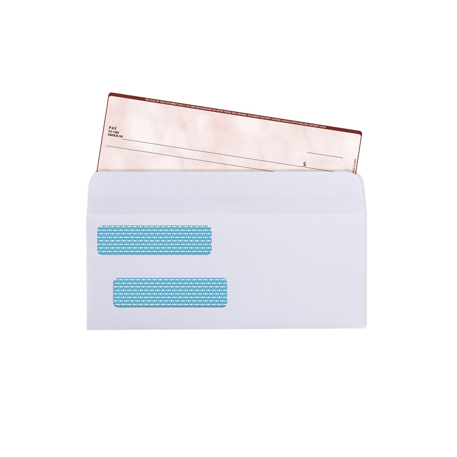 #8 Double Window Self Seal Security Envelopes – Security Tinted (30180)
