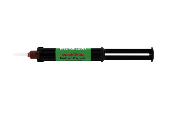 Prime-Dent Dual Cure Automix Dental Luting Cement 1 Syringe Kit A2/Natural Shade