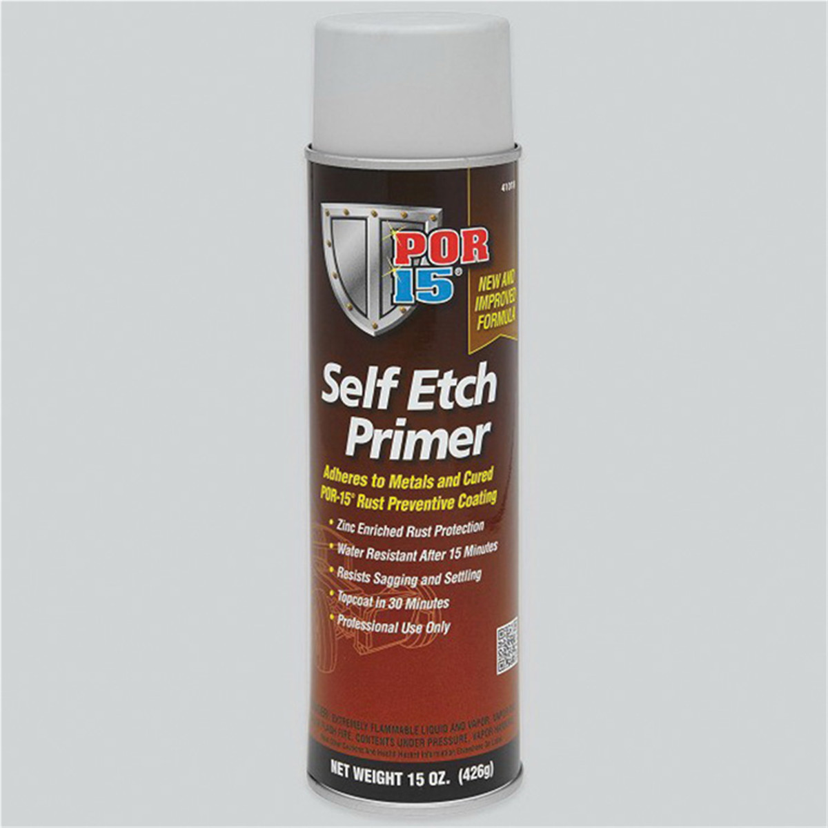 POF.41018 POR-15 INC 41018 Self-Etch Primer, 15 oz Aerosol Can, Light Gray