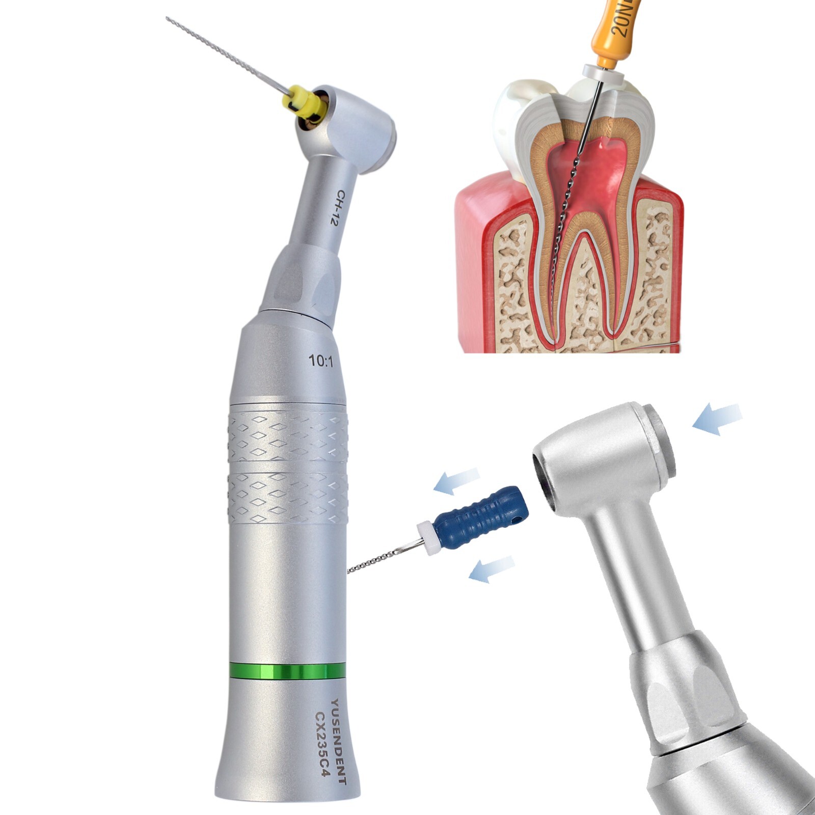 COXO 6:1 Endo Handpiece 10:1 Reciprocating Contra Angle fit Dentsply VDW NSK NLZ