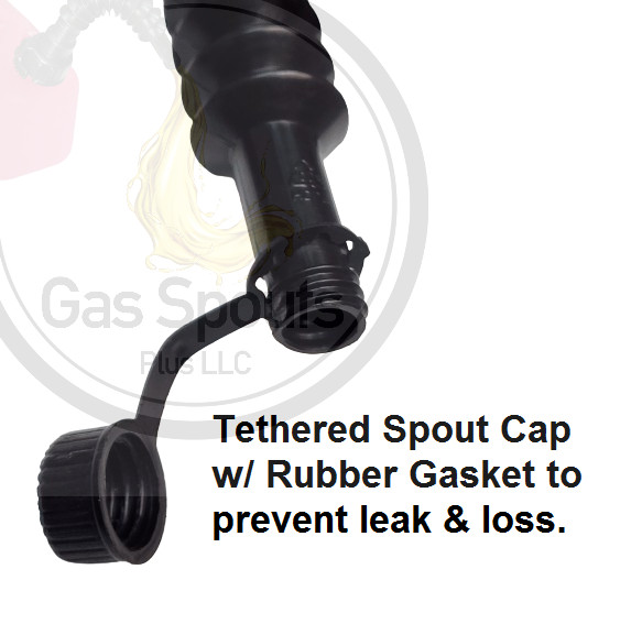 Heavy Duty Flexible GAS CAN SPOUT & PARTS KIT fits Brands BLITZ GOTT RUBBERMAID