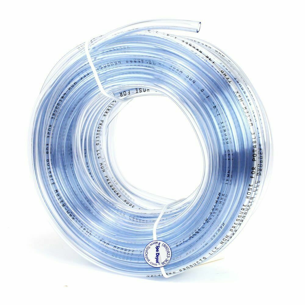 1/4″ inside diameter 20-feet Clear PVC vinyl tubing/flexible hose