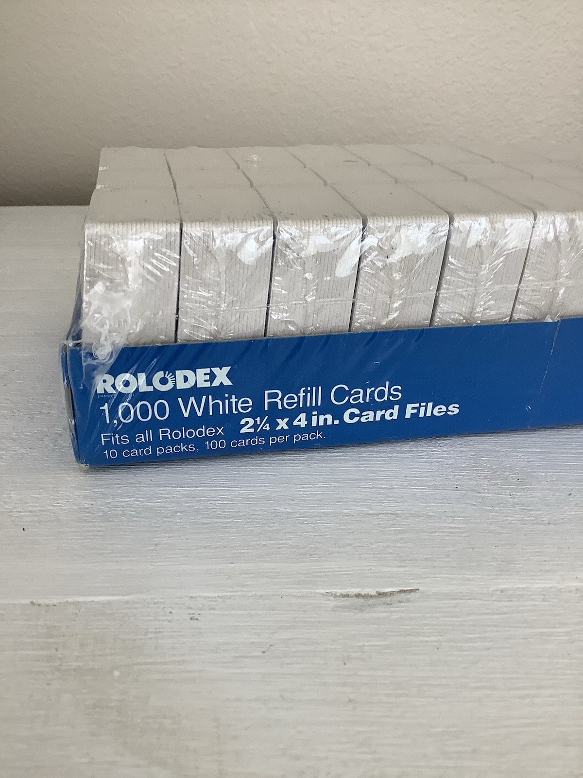 Rolodex C24 Blank White Unruled 2.25″ x 4″ Refill Cards 1000 Cards Total NEW