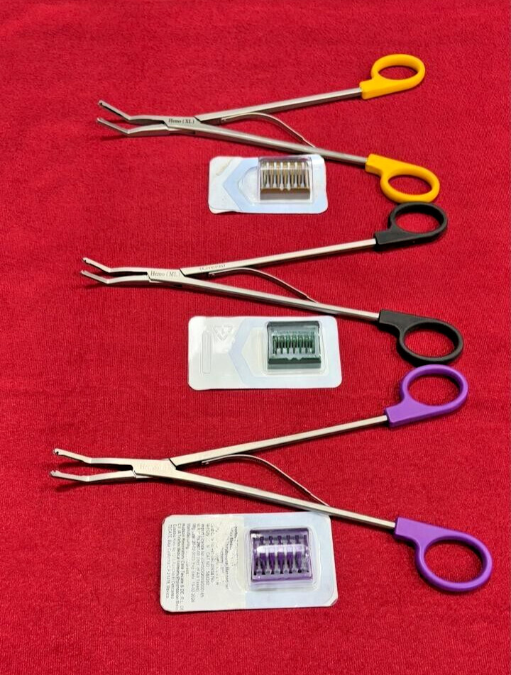 Open Surgery Hem-o-Lok Appliers with Cartridge Reusable Instruments – 3 Set
