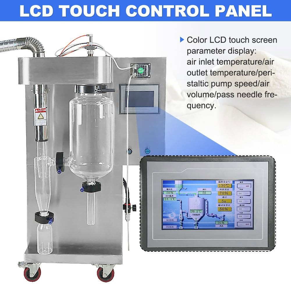 Lab 2L Spray Dryer High Speed Centrifugal Drying Heat Sensitive Materials 220V