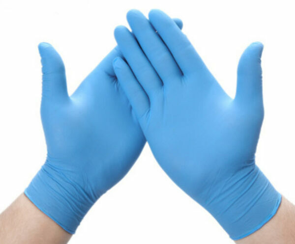 Synguard Nitrile blue Gloves Latex free NGPF 7003 Powder free Protein free