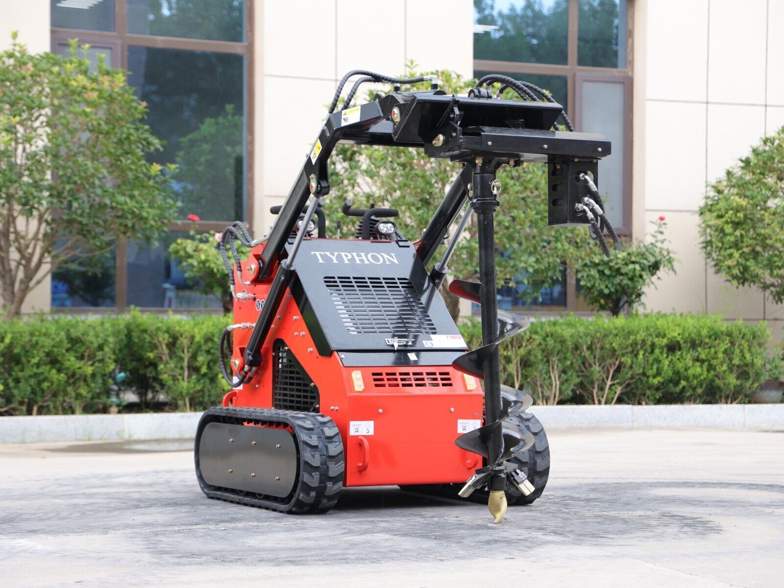 NEW TYPHON STOMP SKID STEER Auger Attachment Mini Skid Steer Loader Attachments